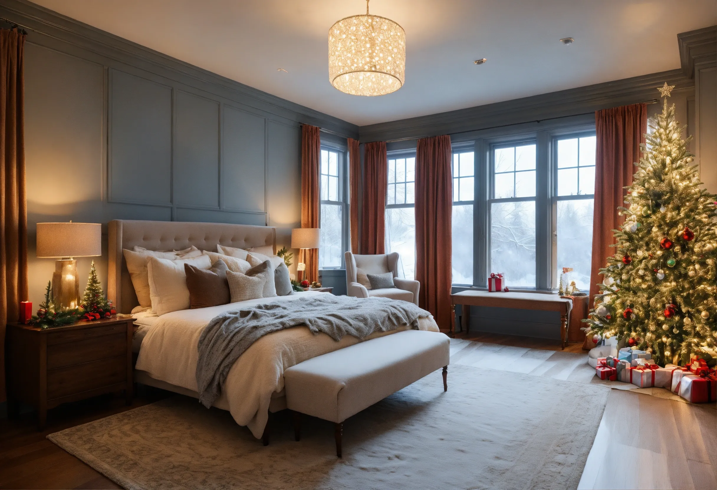 Modern office desk configuration